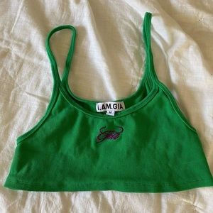 I am Gia crop top size medium.